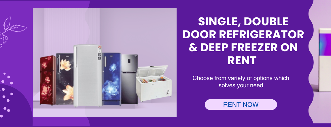 single door fridge on rent